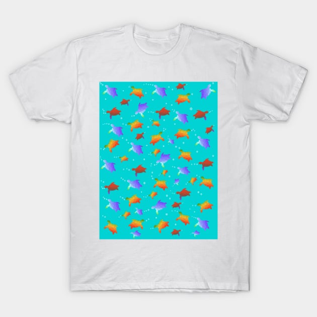 SEA Turtles Under The Sea T-Shirt by SartorisArt1